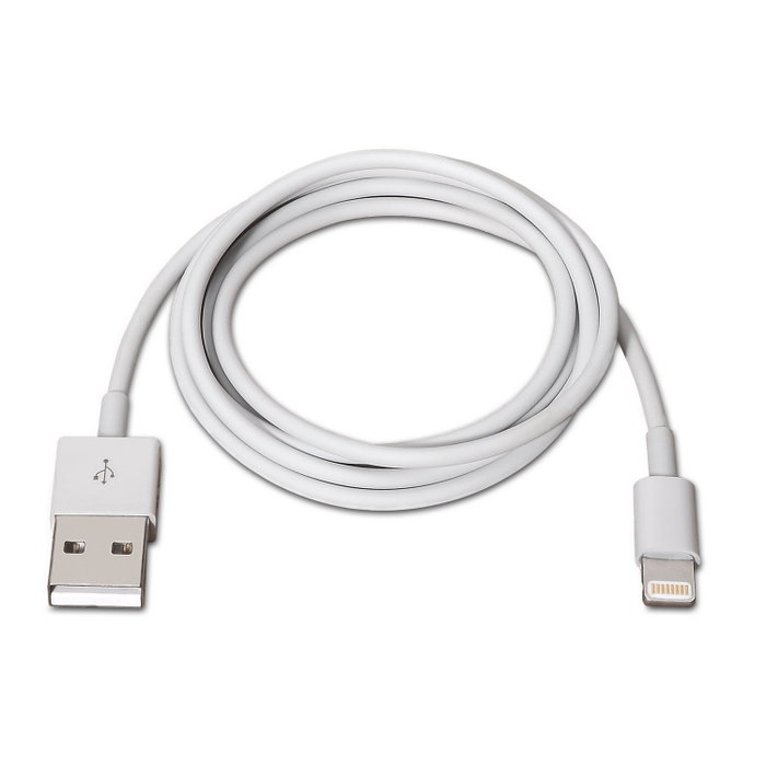 Aisens Cable Lightning a USB 2.0 Blanco 2m